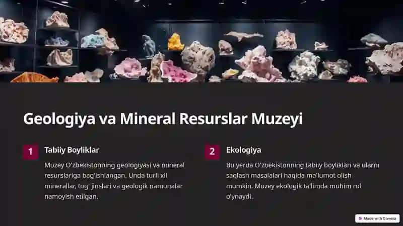 O'zbekistonda Mavjud Soha Muzeylari 4