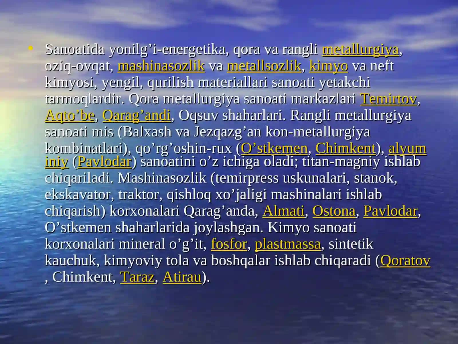 Qozog’iston Respublikasining qishloq xo’jalik boshqaruv tizimi va investitsion jarayonlari 4