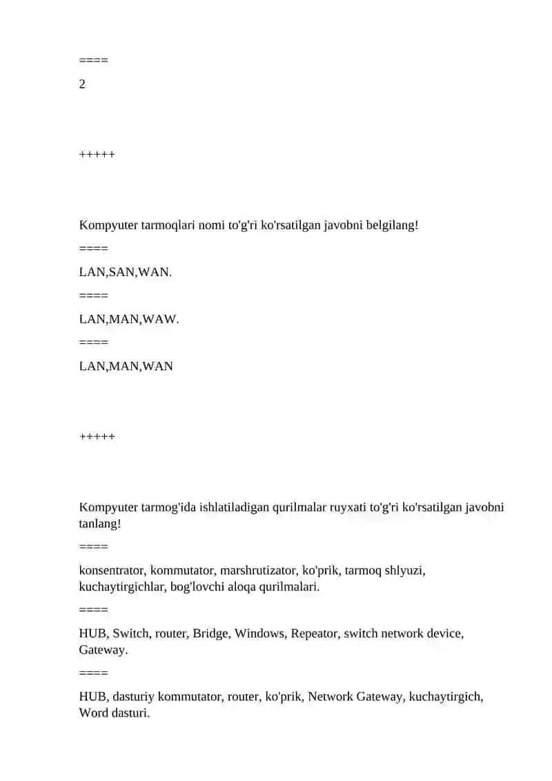 Tarmoq qurilmasi 4