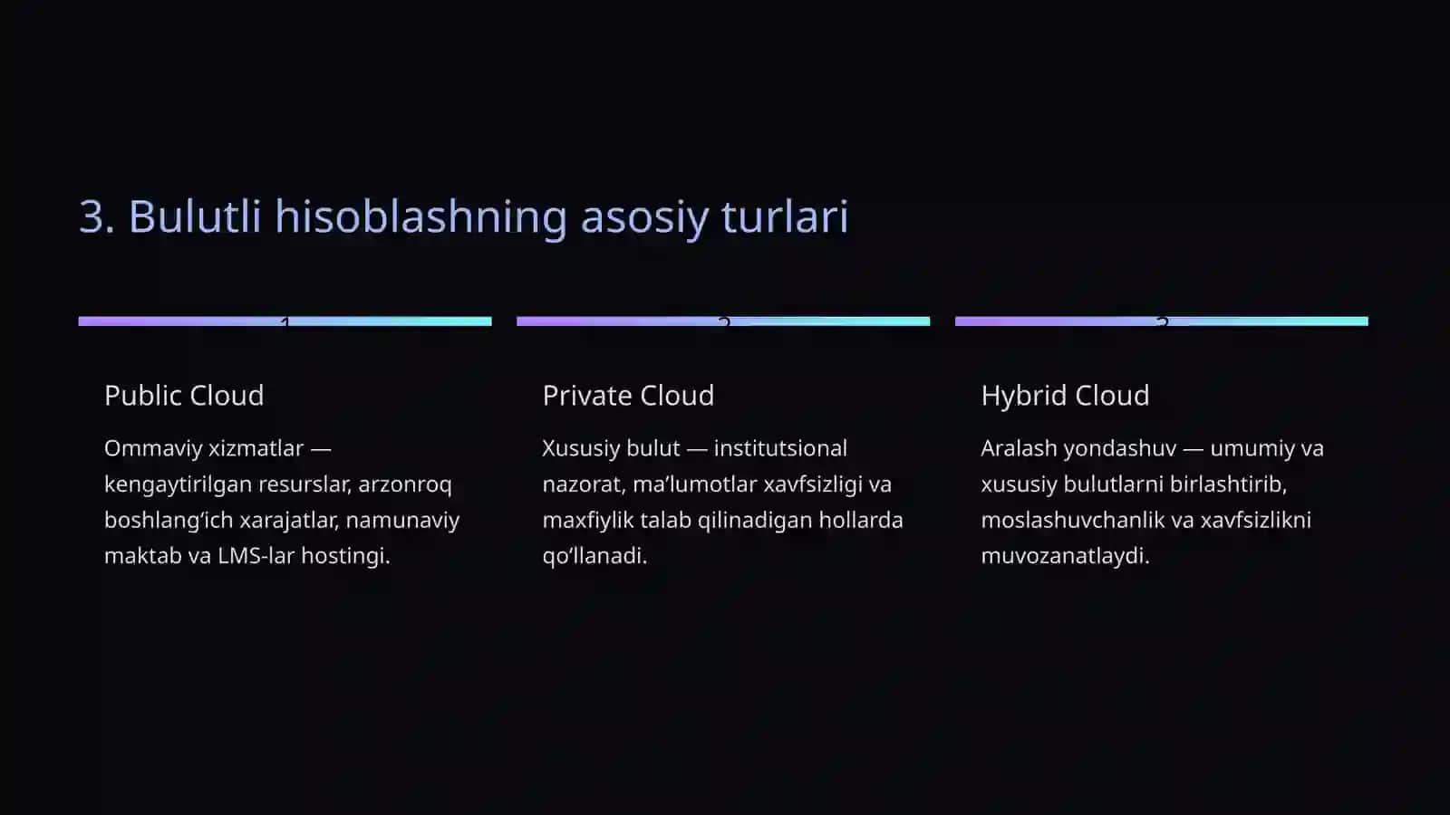 Taʼlimda bulutli hisoblashdan foydalanish 4