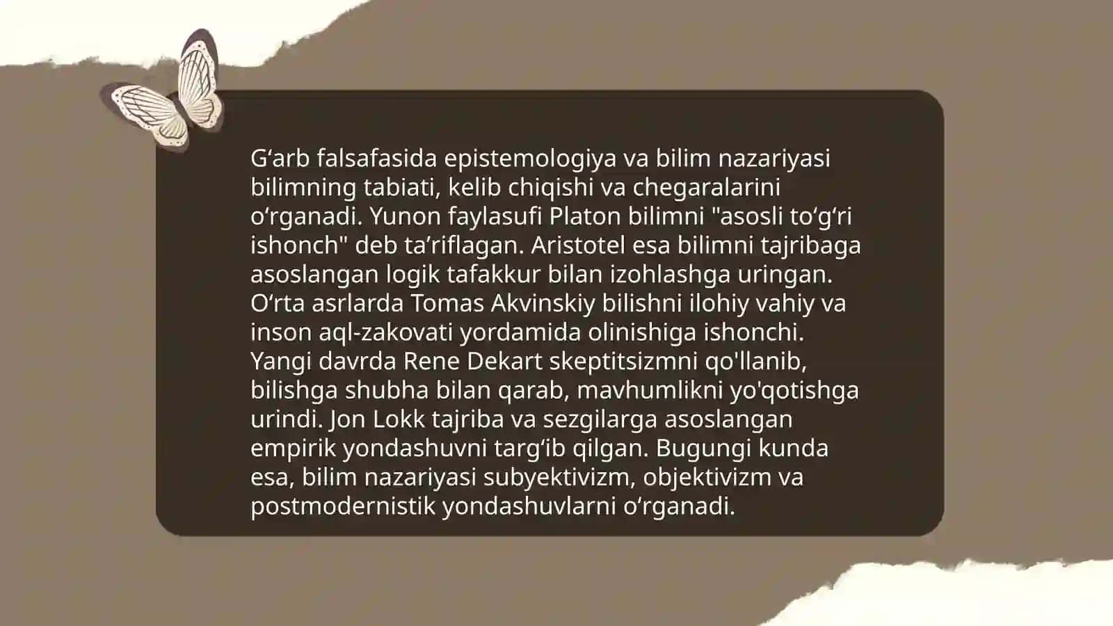 G'arb falsafasining ustuvor yo'nalishlari va ularning fan taraqqiyotiga tasiri 4