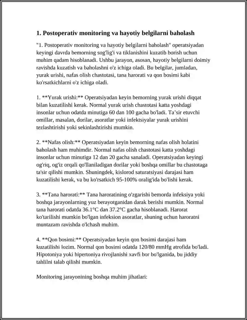 OPERATSIYADAN KEYINGI DAVRDA HAMSHIRALIK ISHI 4