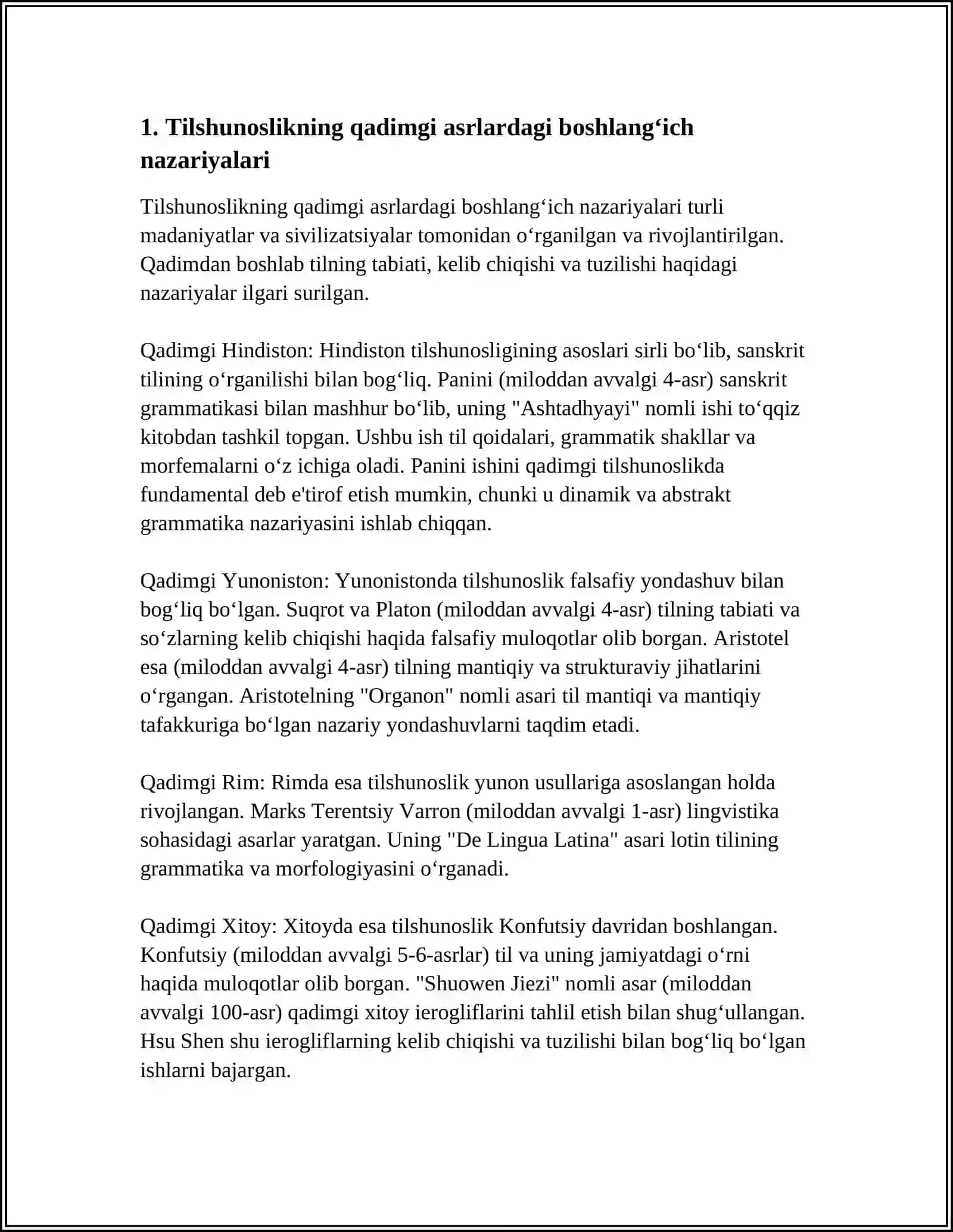 TILSHUNOSLIKNING QADIMGI ASRLARDA SHAKLLANISHI 4