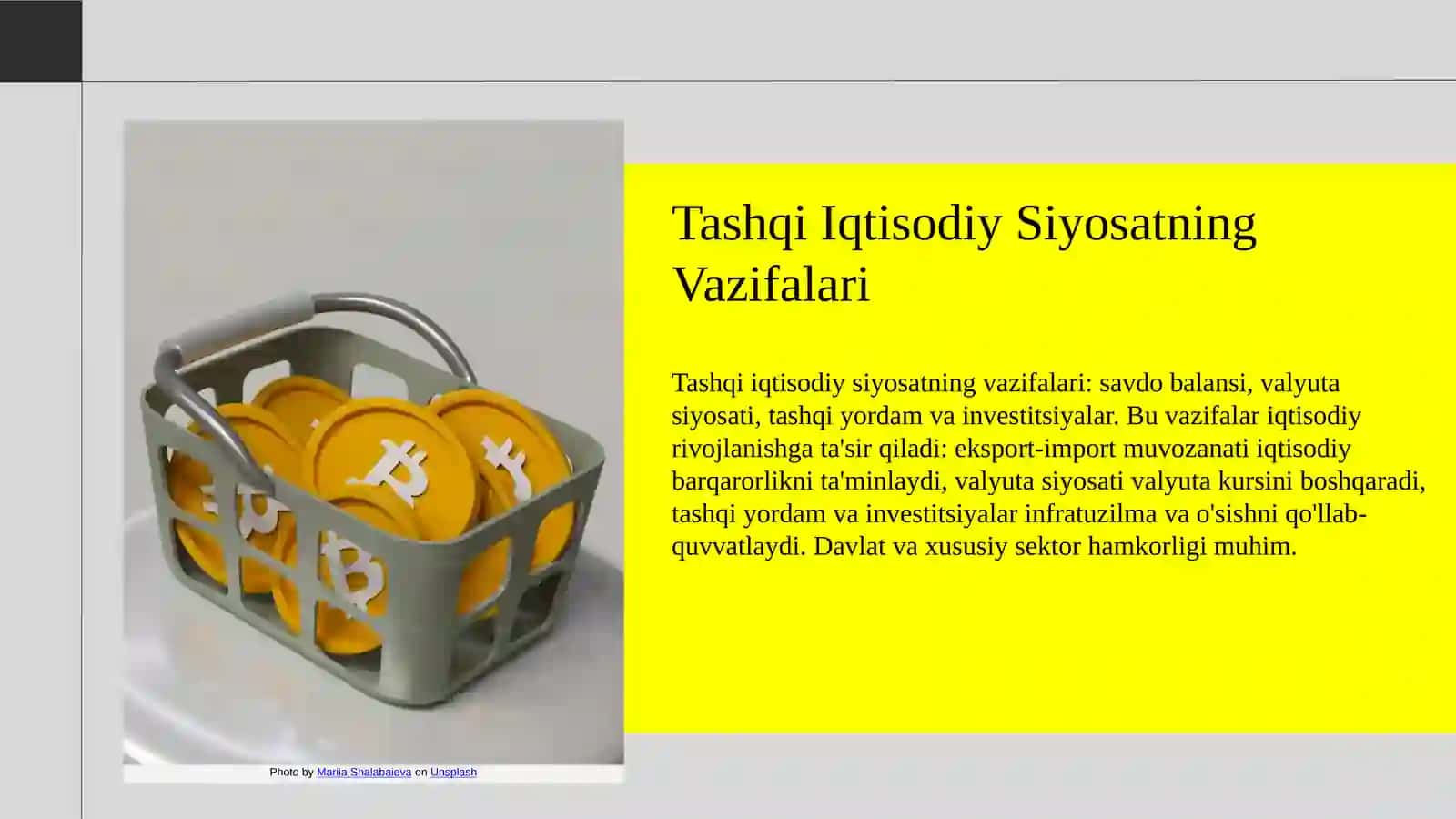 Davlat Tashqi Iqtisodiy Siyosatining Maqsadlari 4
