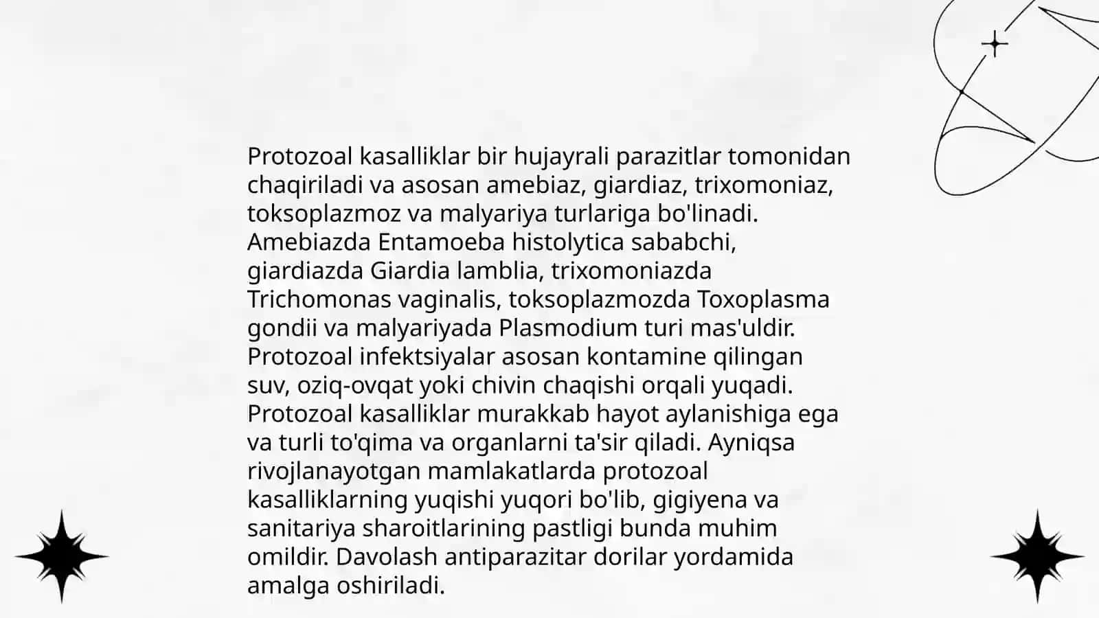 Tibbiyot parazitologiyasi.Tibbiyot protozoologiyasi 4