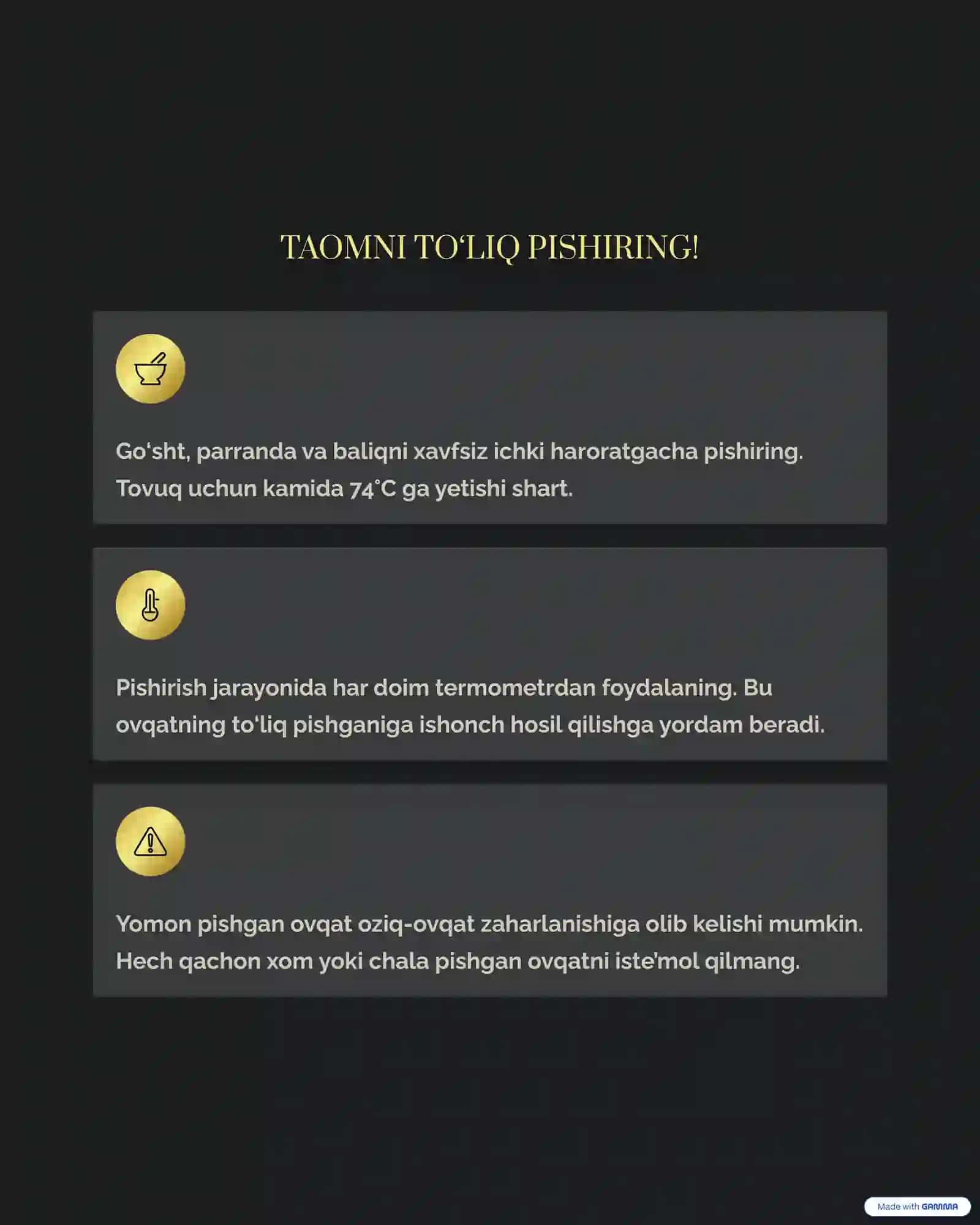 OSHXONADA XAVFSIZLIK VA GIGIYENA:SIZ BILISHINGIZ SHART BO'LGAN 10 SIR! 4