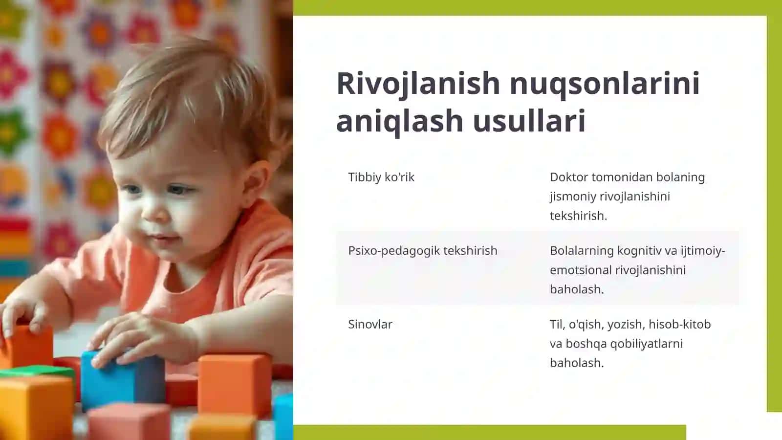 Bola Rivojlanishidagi Normal va Nuqson bilan kechish Holatlari 4