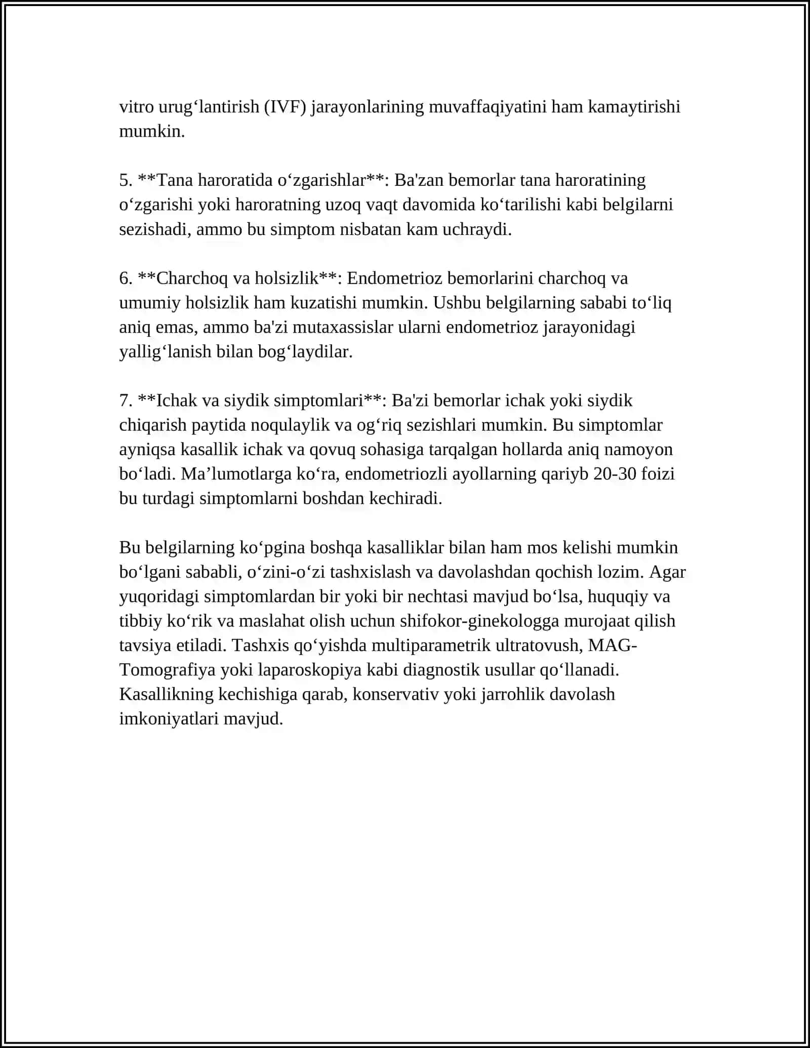 ENDOMETRIOZ KASALLIGI 4