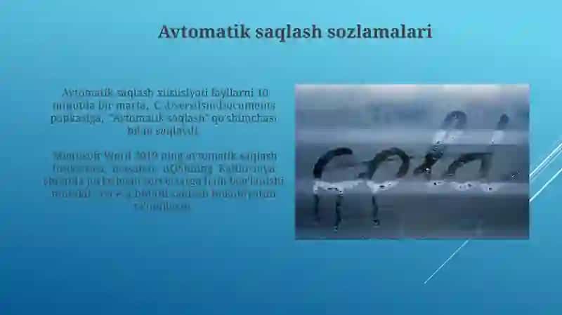 Microsoft Wordda Hujjat Yaratuvchi Usullar 4