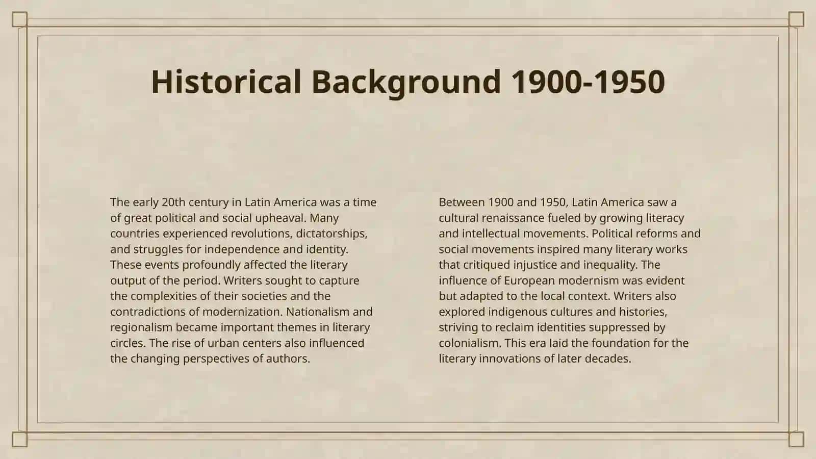 LATIN AMERICAN LITURATURE OF 20 CENTURY. WORKS OF GABRIEL GARCIA MARQUEZ ENGLISH LITURATURE 1930-1940 4
