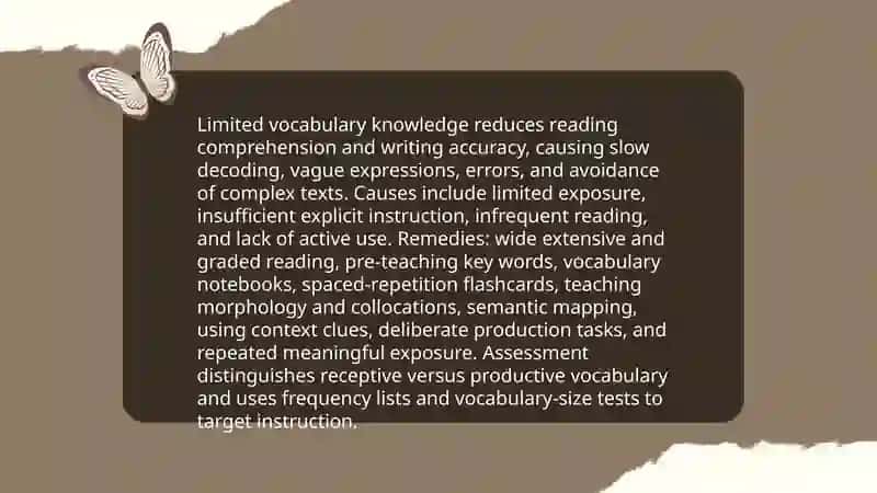 Common Problems in Reading and Writing English 4