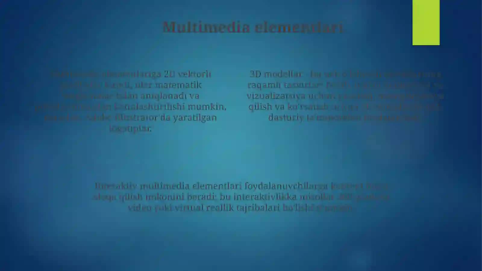 Multimedia va uning ta'minoti 4