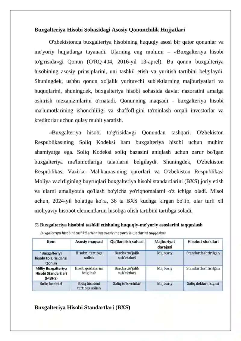 O'zbekistonda buxgalteriya hisobining huquqiy asoslari 4
