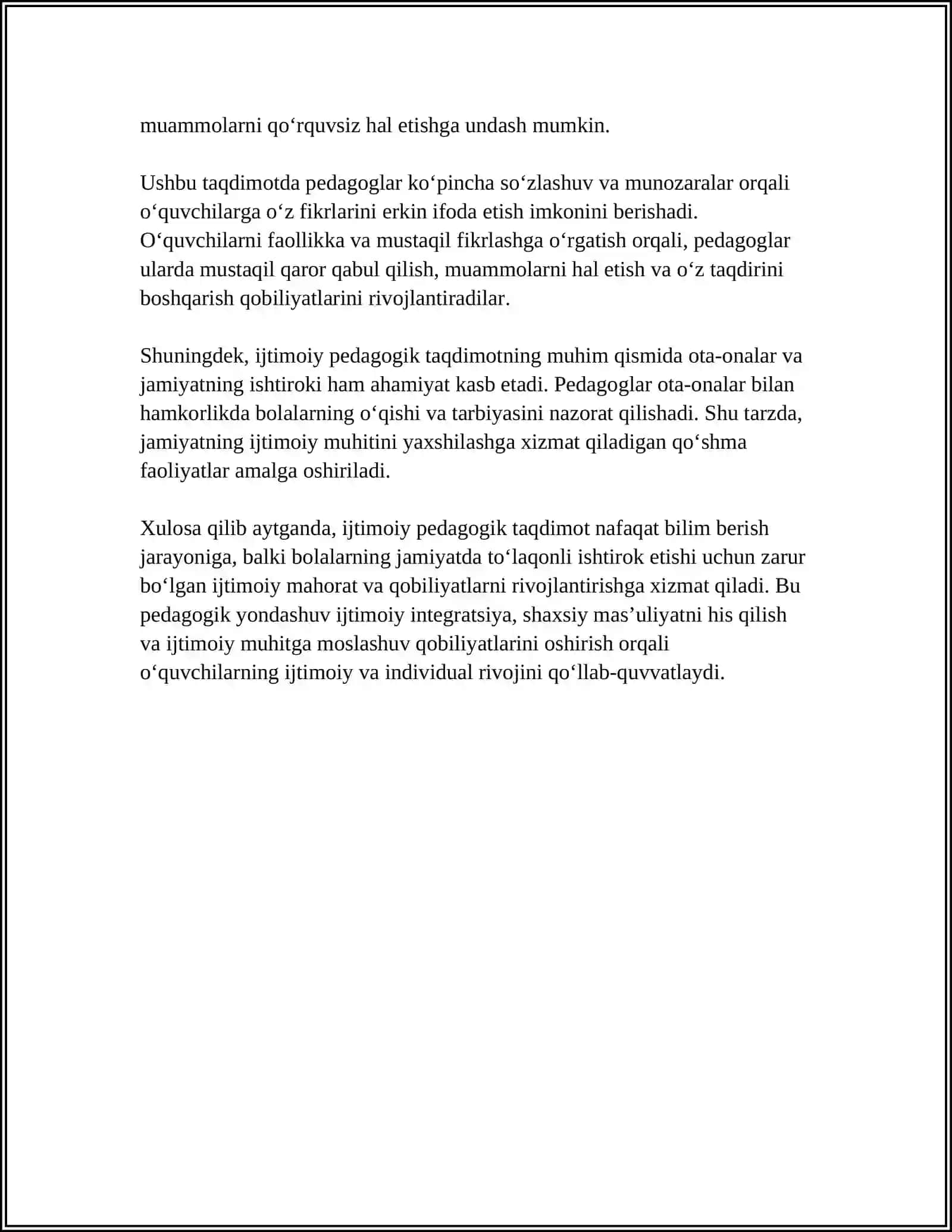 IJTIMOIY PEDAGOGIK TAQDIMOTNING MOHIYATI 4