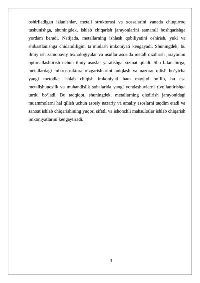 ISSIQLIK ISHLOVI TURLARI VA ULARNING DETALLAR XOSSALARIGA TA’SIRI 4