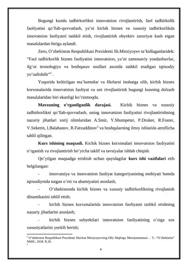 Kichik biznes va xususiy tadbirkorlik faoliyatida moliyalashtrishda bank kreditlarining axamiyati 4