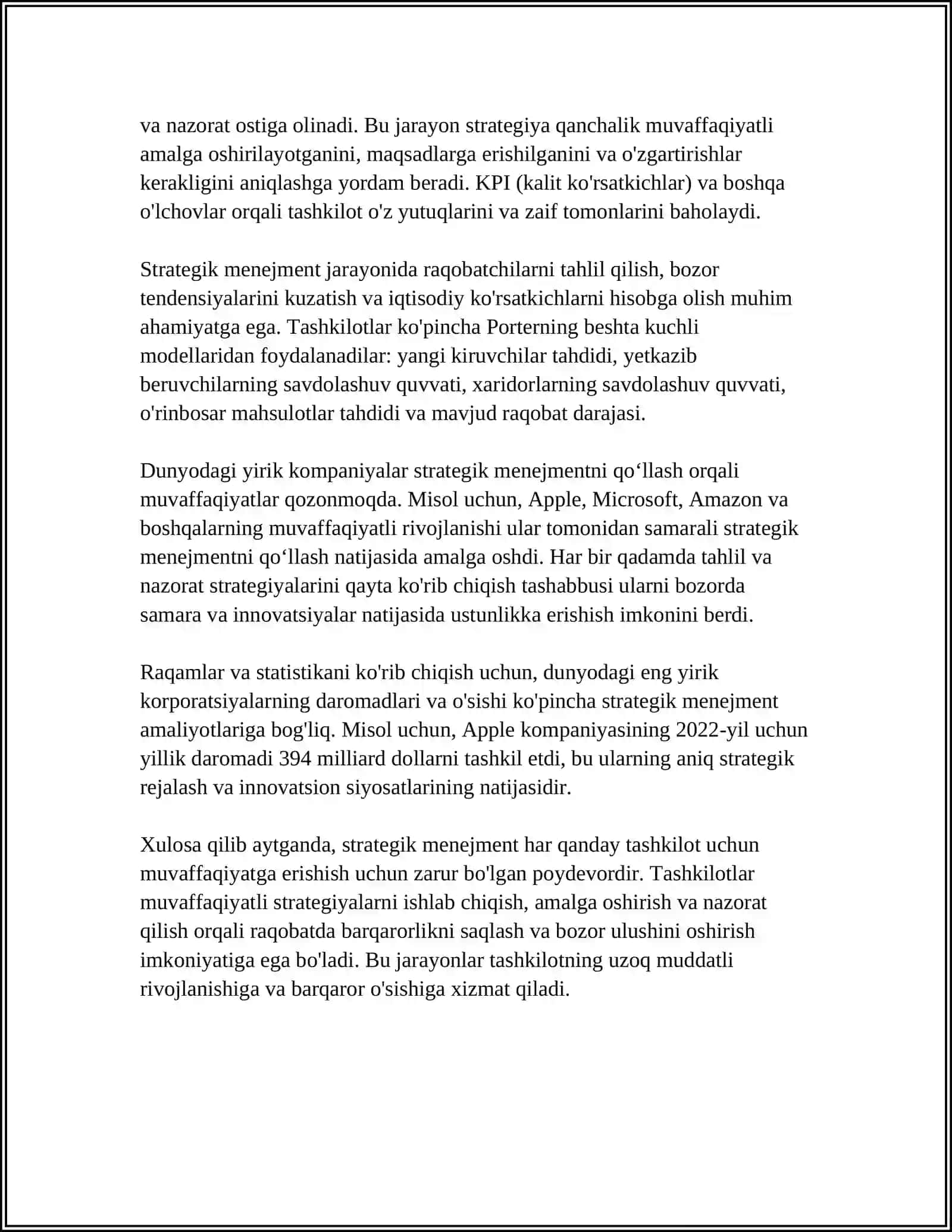 STRATEGIK MENEJMENTNING VAZIFALARI VA MAQSADLARINI BELGILASH 4