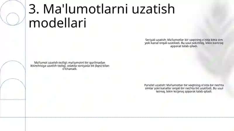 Ma'Lumotlarni Uzatish 4