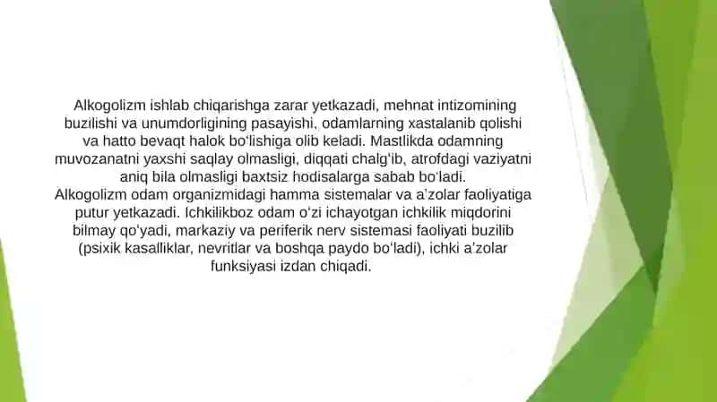 Alkogolizim va narkomaniya tibbiyiy ijtimoiy moammo sifatida 4