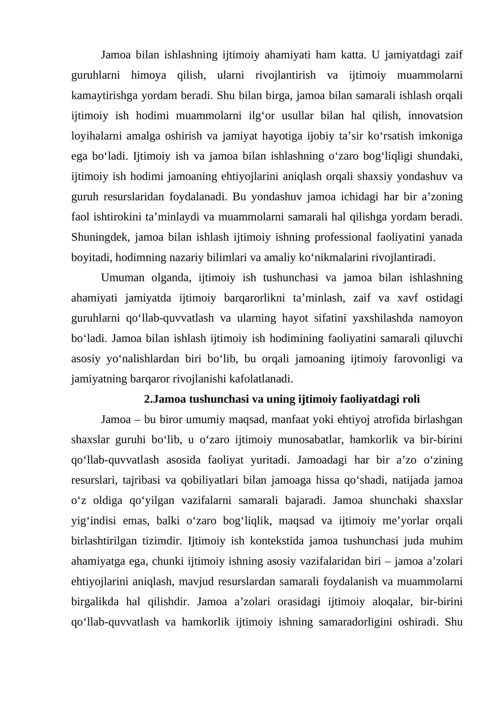 Jamoalar bilan ijtimoiy ish yuritishda ijtimoiy ish hodimining tutgan o‘rni 4