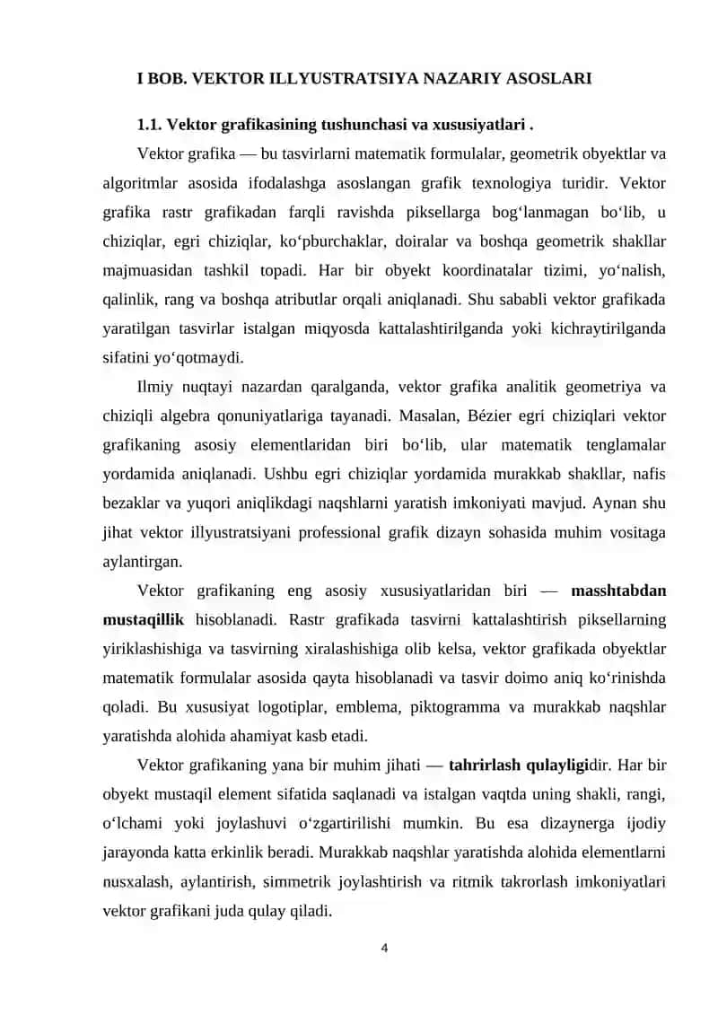 VEKTOR ILLYUSTRATSIYADA MURAKKAB NAQSH YARATISH AMALIYOTI 4
