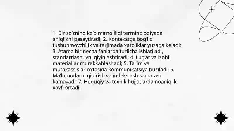 Terminologiyada yuzaga kelgan muammolar, ularning omillari va sabablari 4