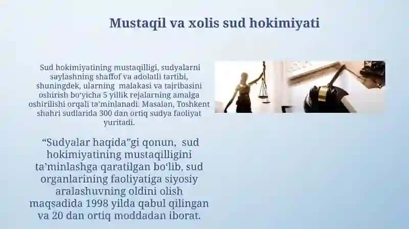 Sud hokimyati va odil sudlov 4