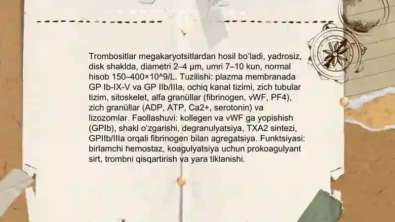 Fibrinoliz. Qon quyish asoslari 4