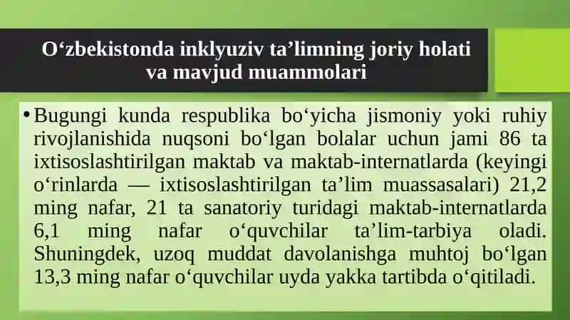 Imkoniyati cheklangan bolalarni samarali inklyuziv ta’lim olishining asosiy shartlari 4