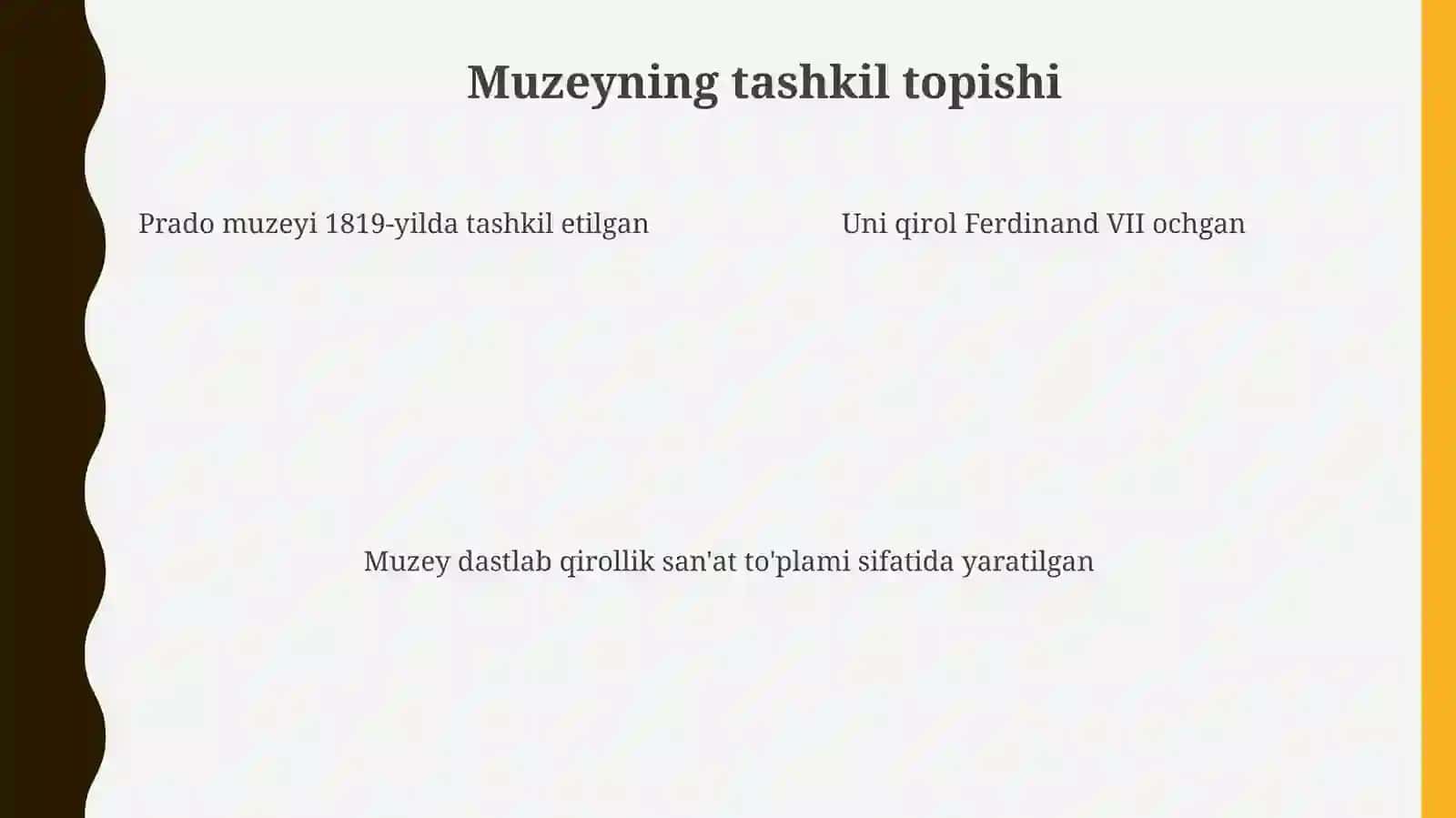 Mehri Prado O'zining 1819-yili tashkil etilgan 4