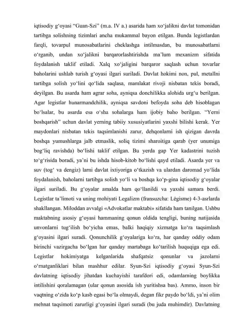 Qadimgi Xitoydagi iqtisodiy gʻoyalar 4