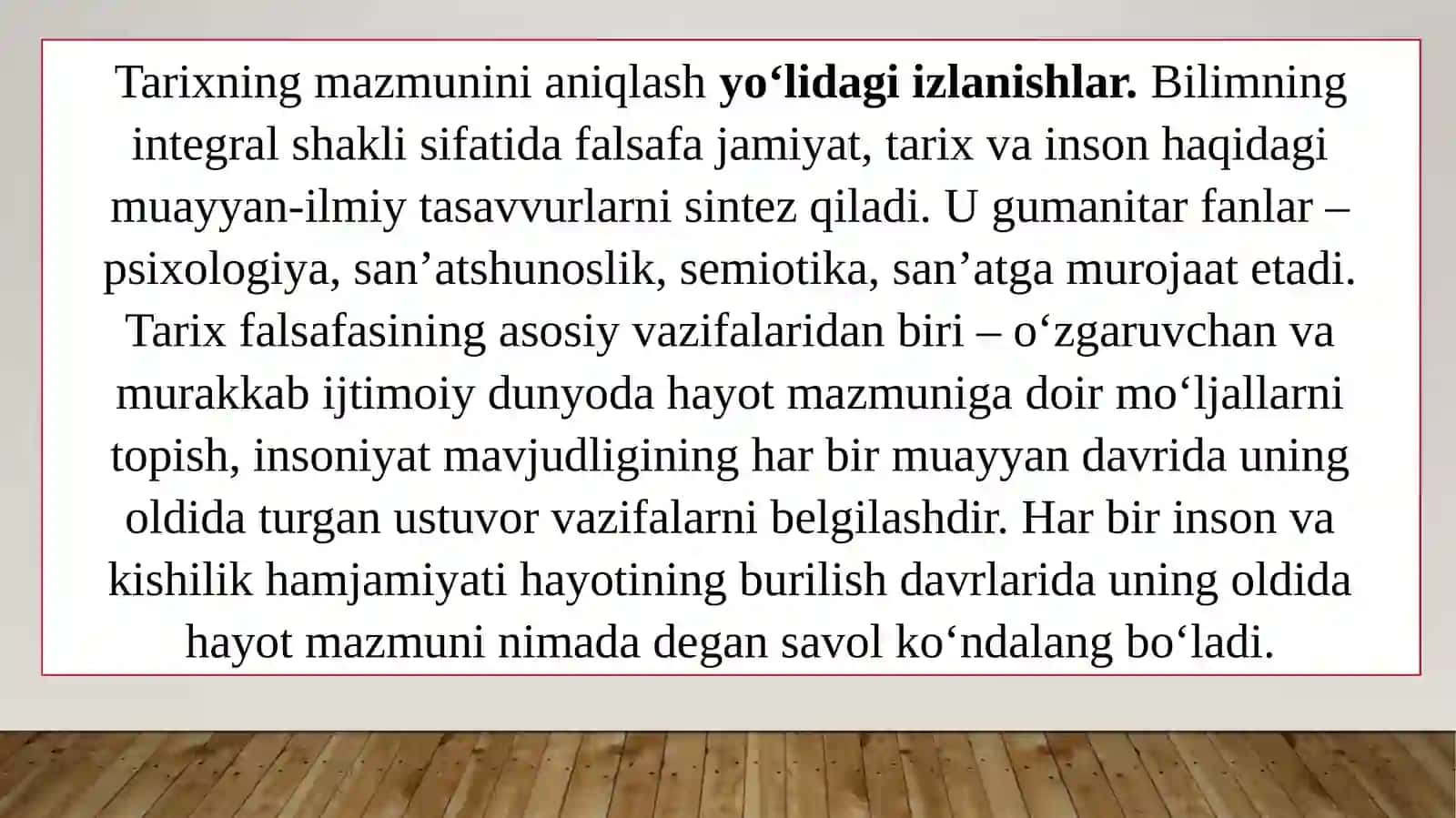 TARIXFALSAFASI, SIVILIZATSIYA VA MADANIYAT 4