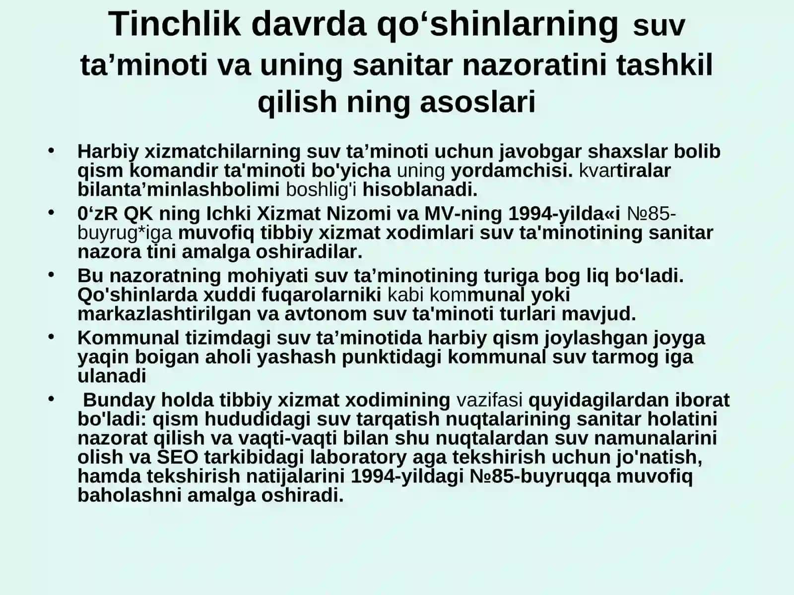 Dalada suv sifatini yaxshilash usullari 4