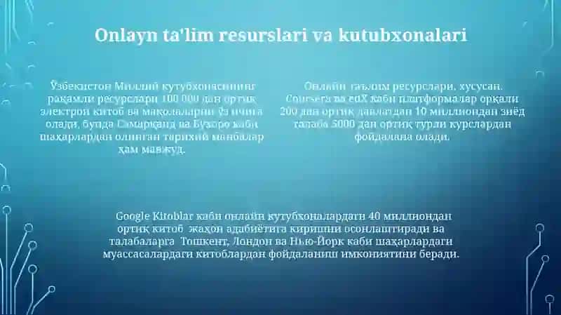 Zamonaviy axborot-kommunikatsiya texnologiyalari va ularning didaktik imkoniyatlari 4