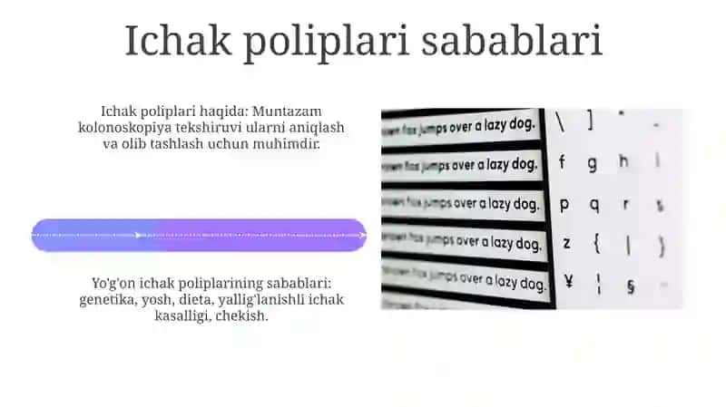 Yo'g'on ichak poliplari toʻgʻrisida 4