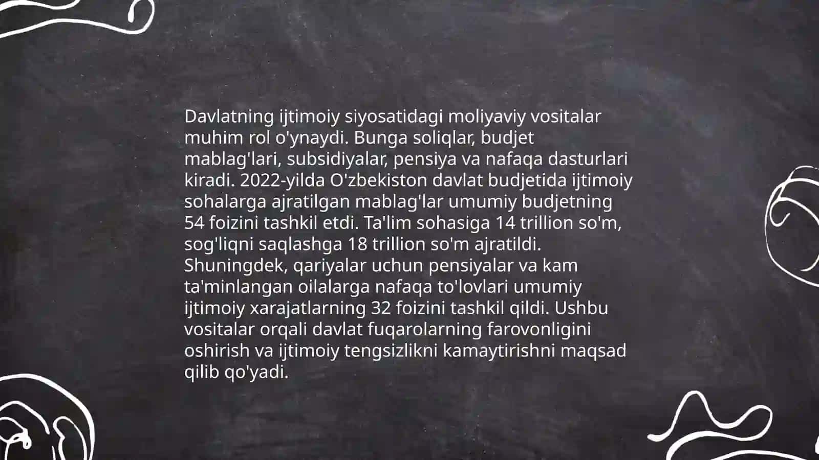 Bozor islohotlari sharoitida davlat ijtimoiy siyosatining moliyaviy muammolari 4