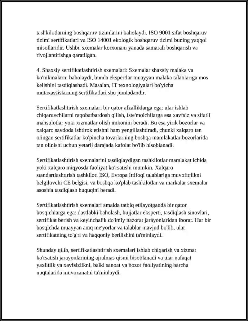 SERTIFIKATLASHTIRISH SXEMALARINI O'RGANISH 4
