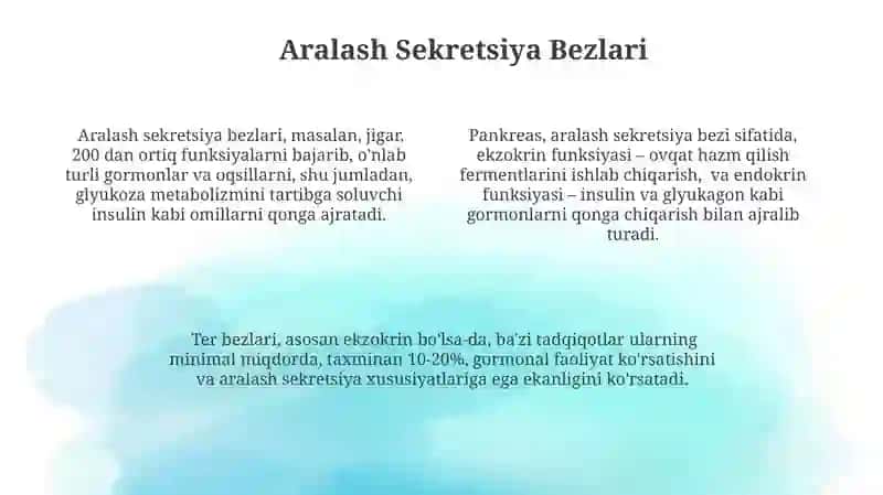Endokrin sistemasi tuzilishi 4