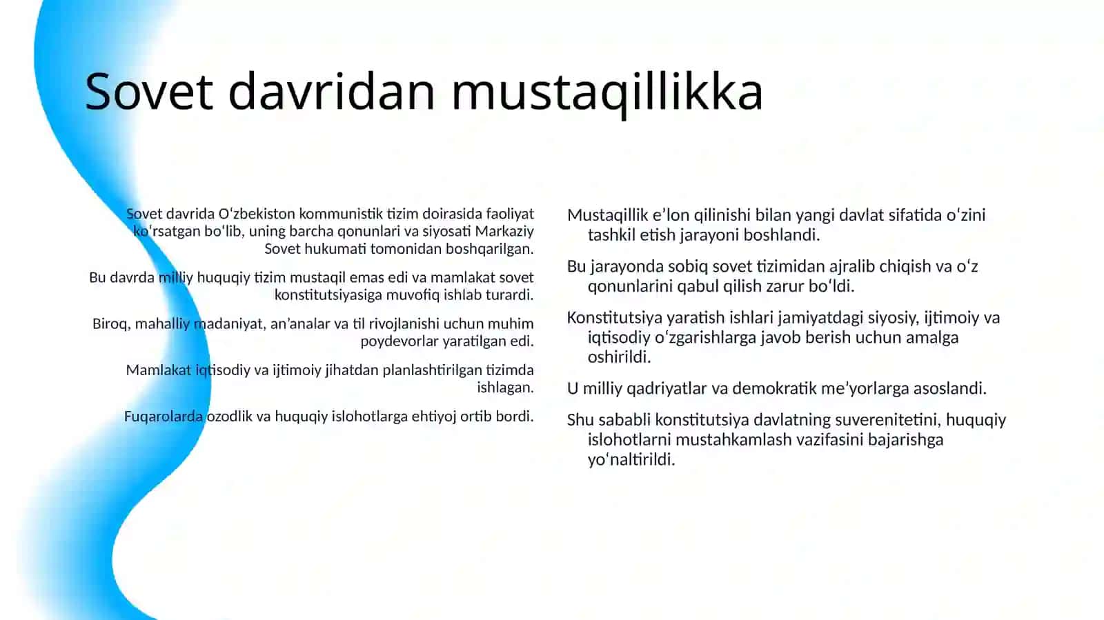 O'ZBEKISTON RESPUBLIKASI KONSTITUTSIYASINING YARATILISHI VA TAKOMILLASHUVI 4