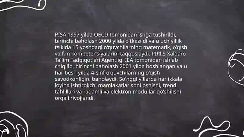 PISA va PIRLS xalqaro monitoring tizimlari 4