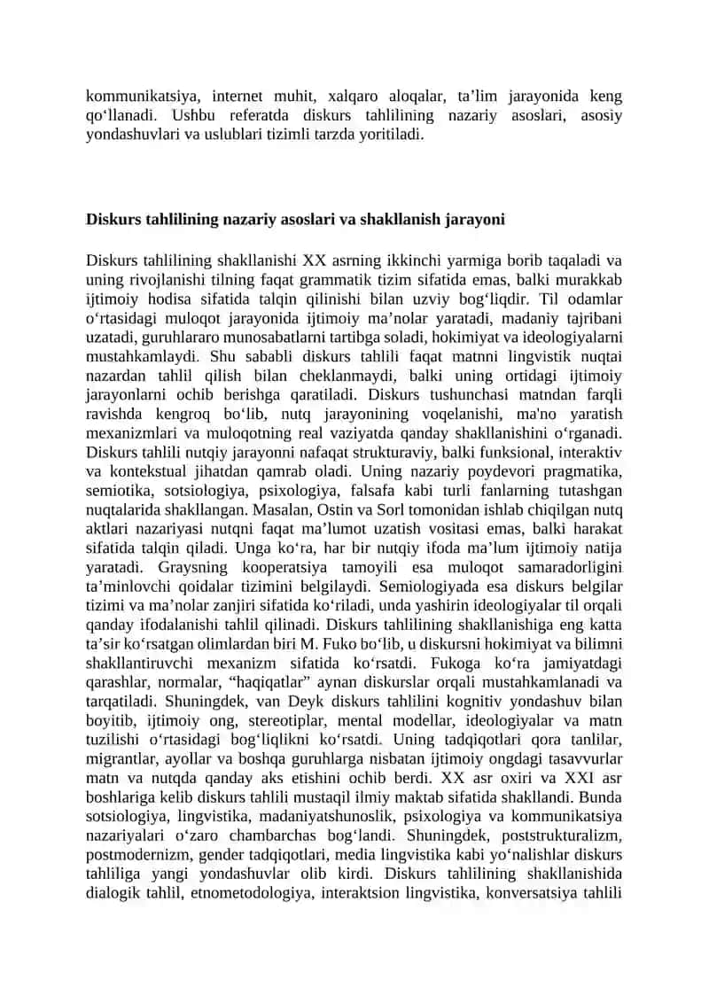 Diskurs tahlili Asosiy yondashuvlar va uslublari 4