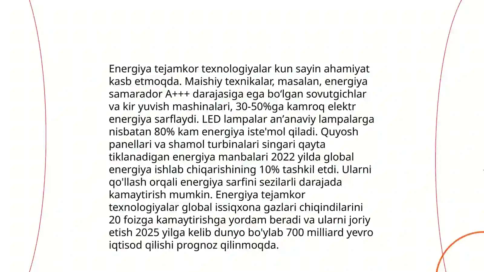 Yashil energiya manbalariga o'tish 4