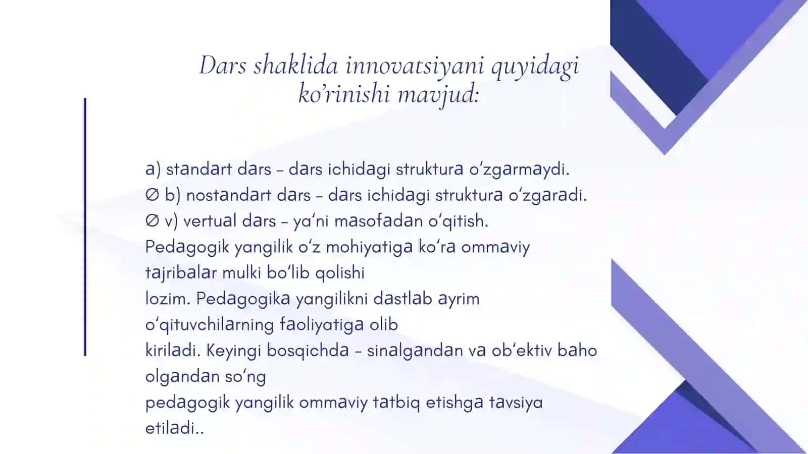 O’quvchilar bilish faoliyatini faollashtirish va jadallashtirish asosidagi pedagogik texnologiya 4