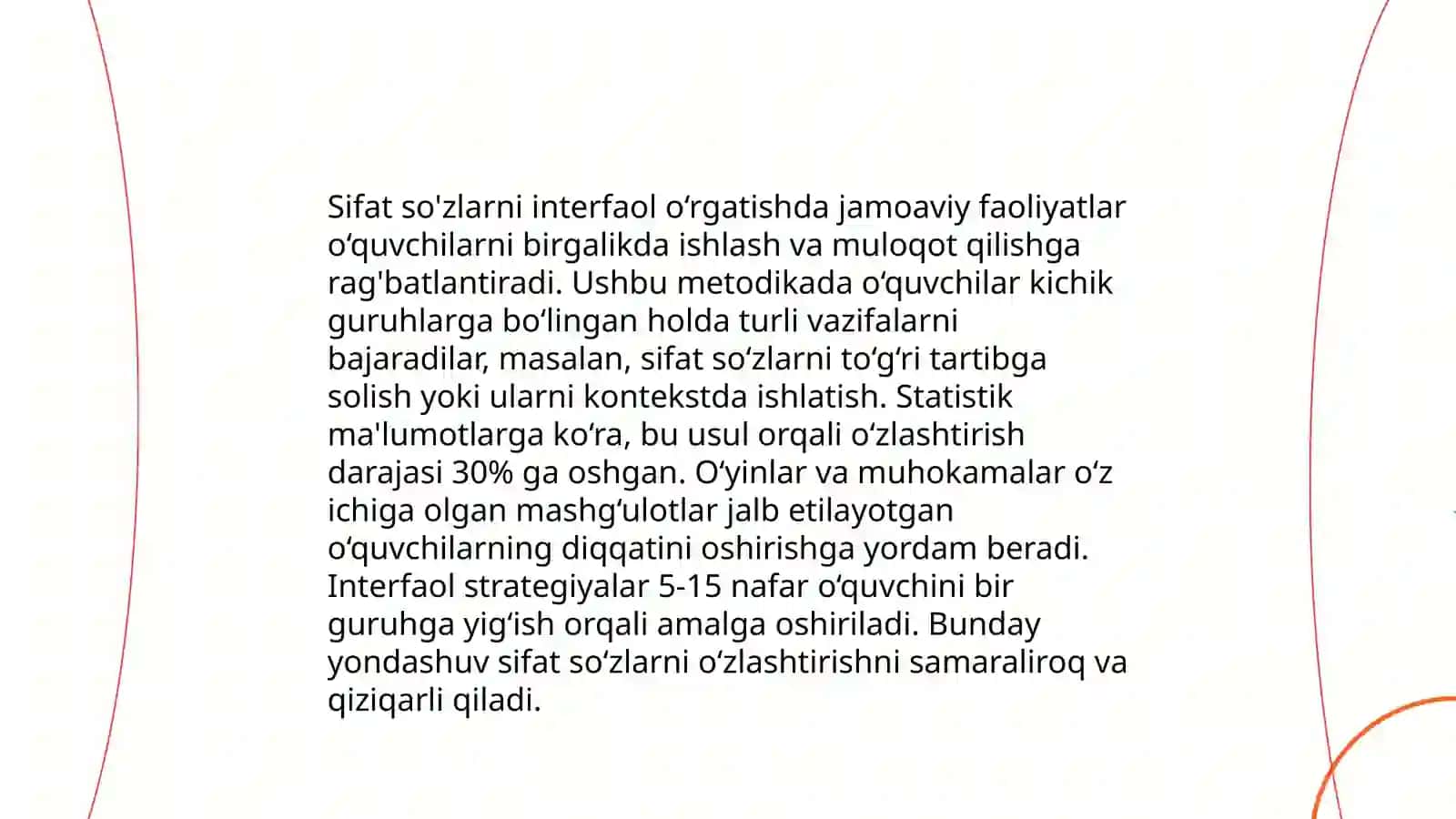Sifat sôz turkumini ôrganishda interfaol usullarni qôllash 4