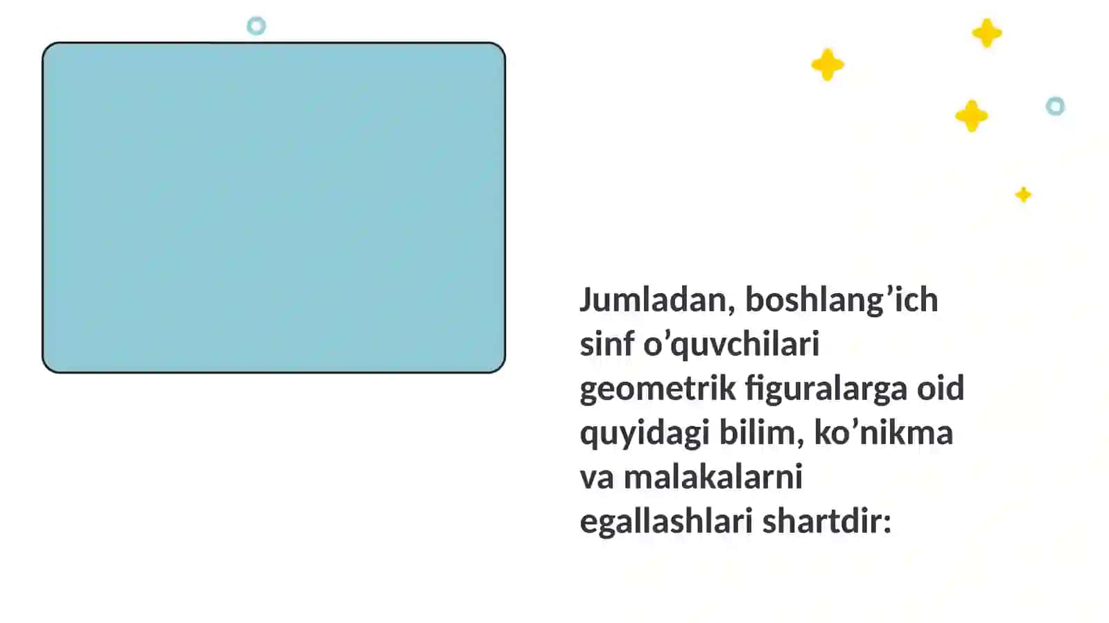 Burchakvaularning turlari.Figuralarnifarqlayolish,qismlargabo'lish,qismlardanfiguralarhosilqilish 4