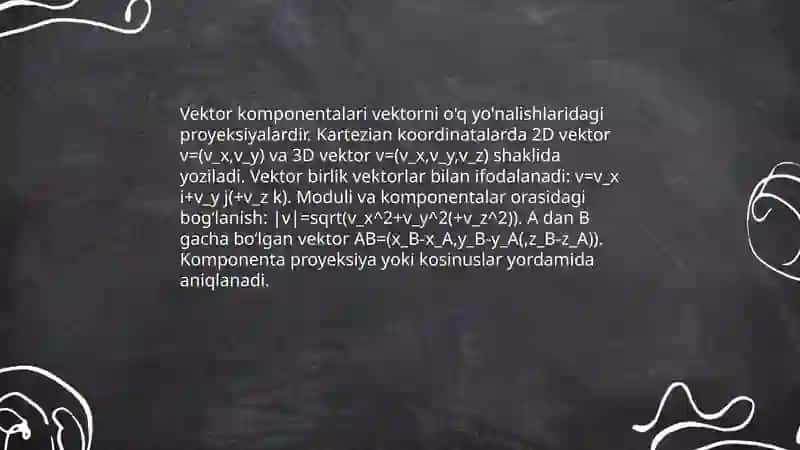 Vektorlarni tashkil etish 4