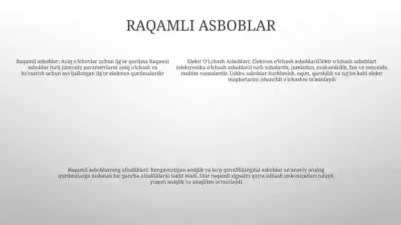 Elektr OʻLchash Asboblari 4