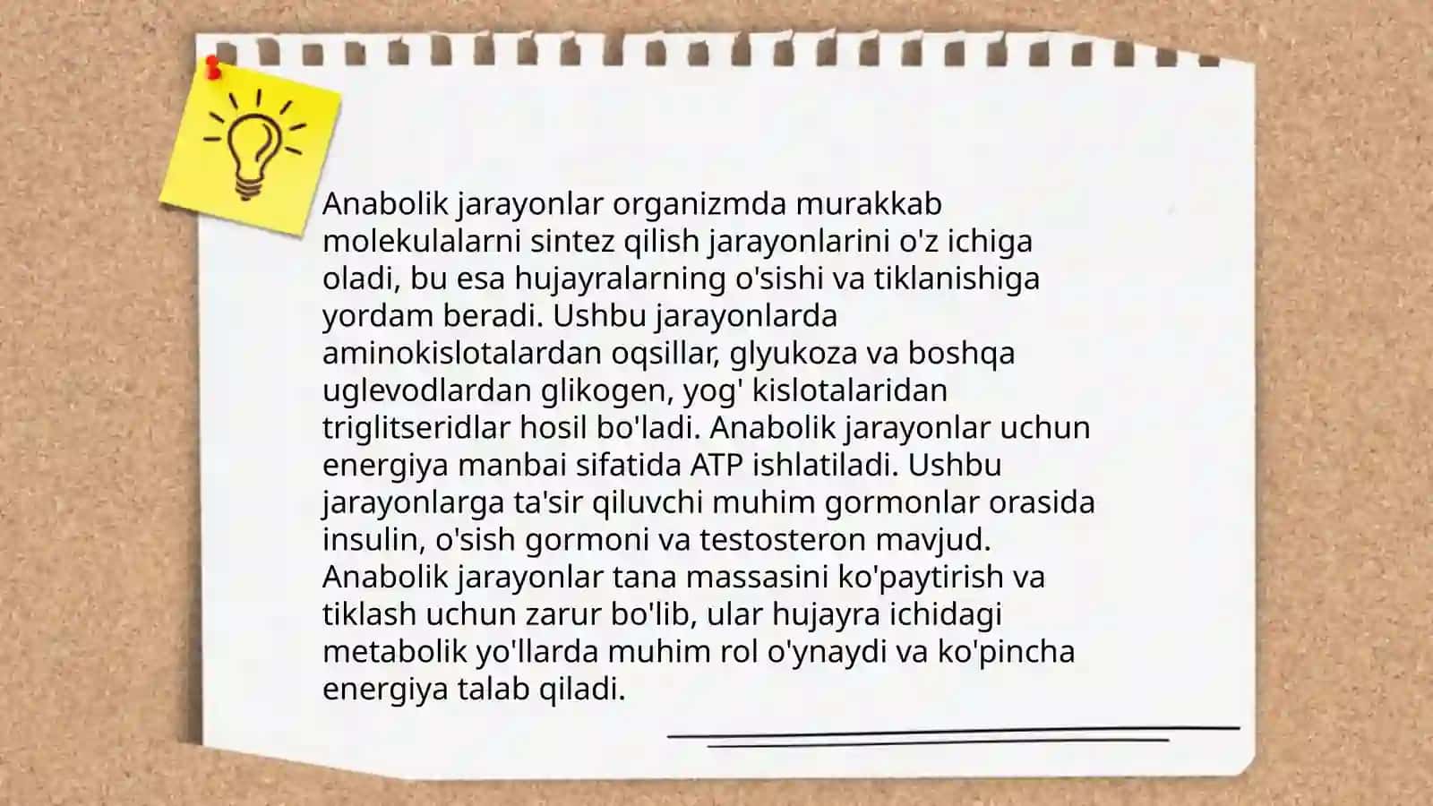 Odamlar antropogenezi: Anaboliya va Deviatsiya Xususiyatlari 4