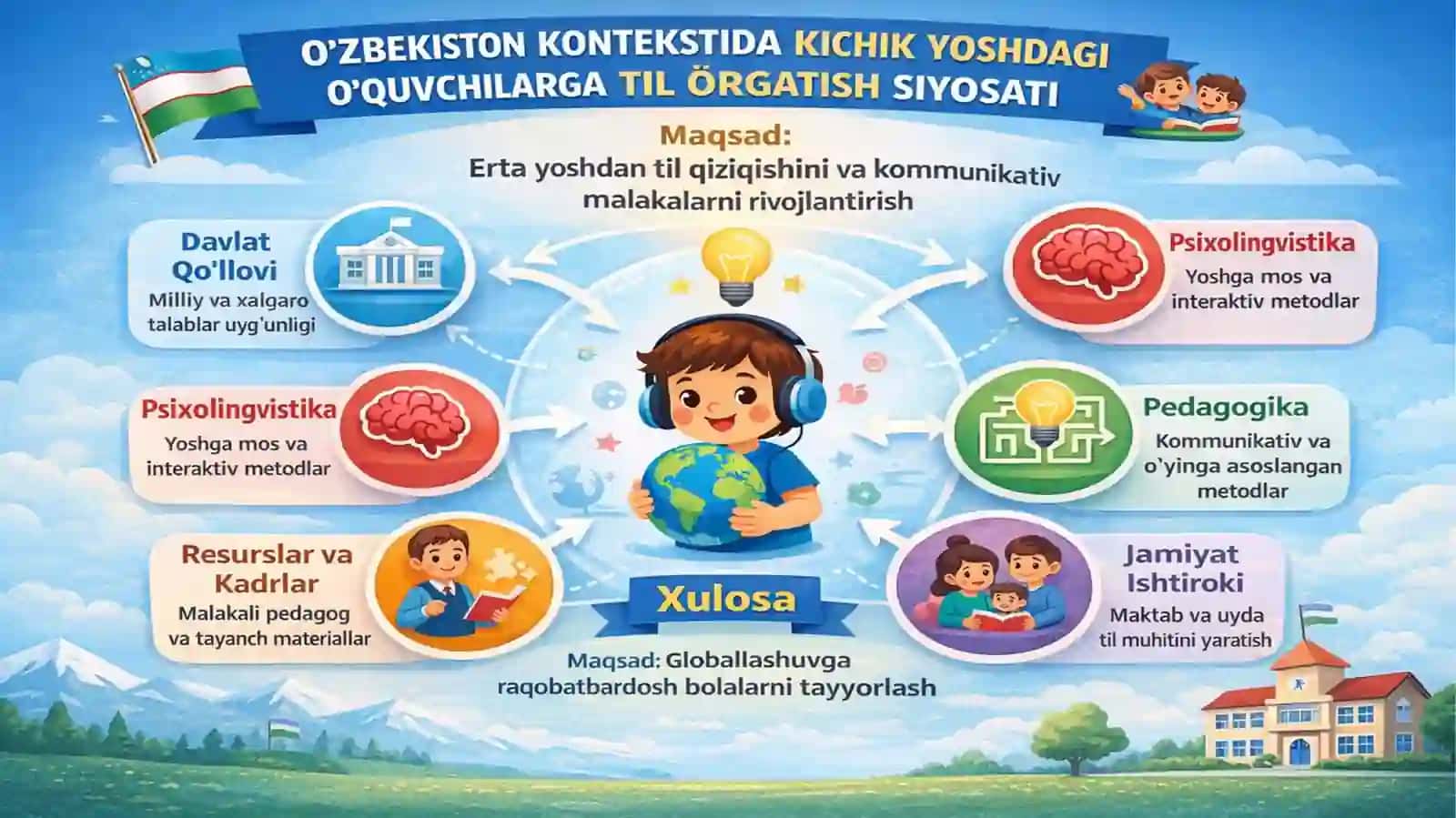 O‘ZBEKISTON KONTEKSTIDA KICHIK YOSHDAGI O‘QUVCHILARGA TIL O‘RGATISH SIYOSATI 4