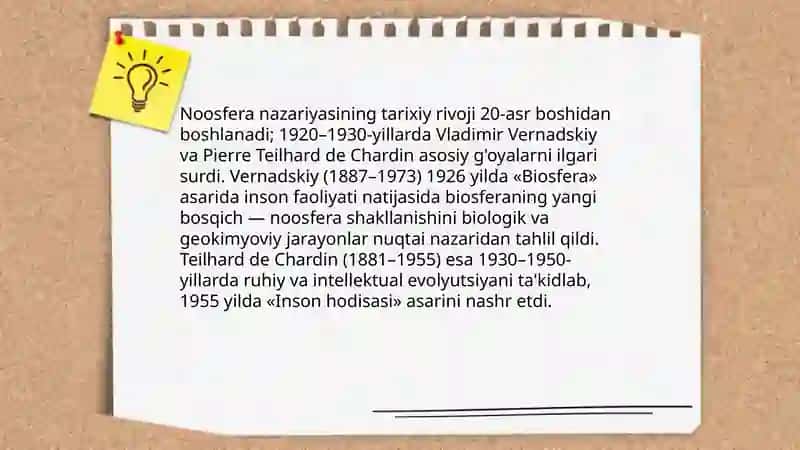 Noosfera tushunchasi va atrof muhit tushunchasi 4
